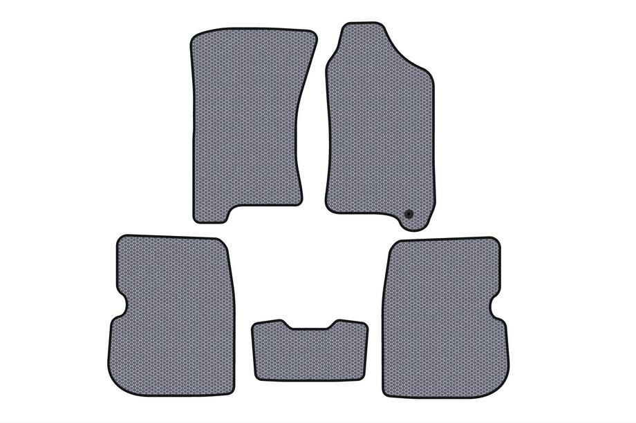 Subaru Forester 1997-2002 гг. Резиновые коврики Carsuit (правый руль, серые) Image