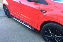 Ford Kuga/Escape 2013-2019 гг. Боковые Подножки Sunrise (2 шт., Алюминий) фото 1