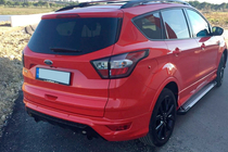 Ford Kuga/Escape 2013-2019 гг. Боковые Подножки Line (2 шт., Алюминий) фото 9