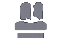 Chevrolet Tahoe 2007-2014 гг. Резиновые коврики Carsuit (3 ряда, 2007-2014, серый) фото 1