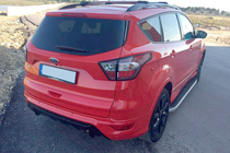 Ford Kuga/Escape 2013-2019 гг. Боковые Подножки Tayga Grey (2 шт., Алюминий) фото 11