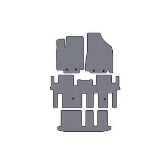 Резиновые коврики Carsuit (3 ряда, серые) Nissan Pathfinder R52 2012-2021 гг. фото 1