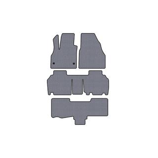 Резиновые коврики Carsuit (3 ряда, 5-дверный/7-местный, серый) Renault Kangoo 2008–2020 гг. фото 1