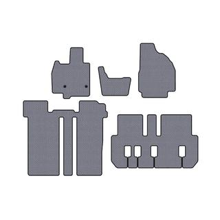 Резиновые коврики Carsuit (3 ряда, 6-местный, серый) Toyota Previa 2006-2019 гг. фото 1