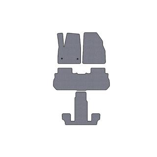 Резиновые коврики Carsuit (3 ряда, 2017-2019, серый) GMC Acadia 2017- гг. фото 1