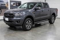 Ford Ranger 2011–2022 гг. Боковые Подножки Duru (2 шт., Алюминий) фото 1