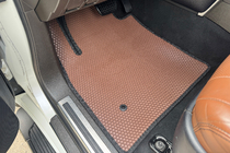 Toyota Land Cruiser 200 2007-2021 гг. Резиновые коврики Carsuit (2007-2012, коричневые) фото 5