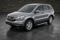 Honda CRV 2007-2011 гг. Боковые Подножки Sunrise (2 шт., Алюминий) фото 1