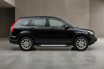 Honda CRV 2007-2011 гг. Боковые Подножки Line (2 шт., Алюминий) фото 1