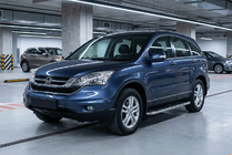 Honda CRV 2007-2011 гг. Боковые Подножки Maydos V1 (2 шт., Алюминий и Нержавейка) фото 1