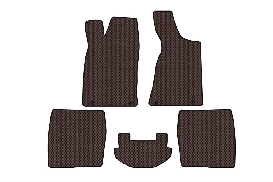 Audi 80/90 1987-1996 гг. Резиновые коврики Carsuit (1987-1991, Sedan, коричневый) Фото 1
