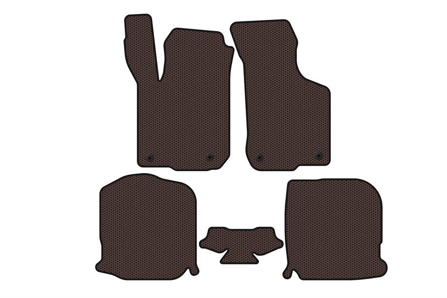 Audi A3 1996-2003 гг. Резиновые коврики Carsuit (HB, 3-дверный, коричневый) Фото 1