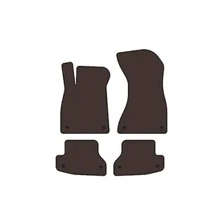 Резиновые коврики Carsuit (Купе, коричневый) фото 1