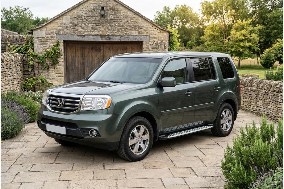 Honda Pilot 2008-2015 гг. Боковые Подножки Sunrise (2 шт., Алюминий) Image