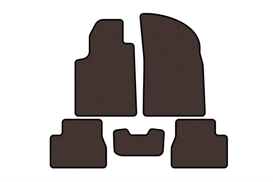 Citroen C-3 2002-2009 гг. Резиновые Коврики Carsuit (Коричневые) Image
