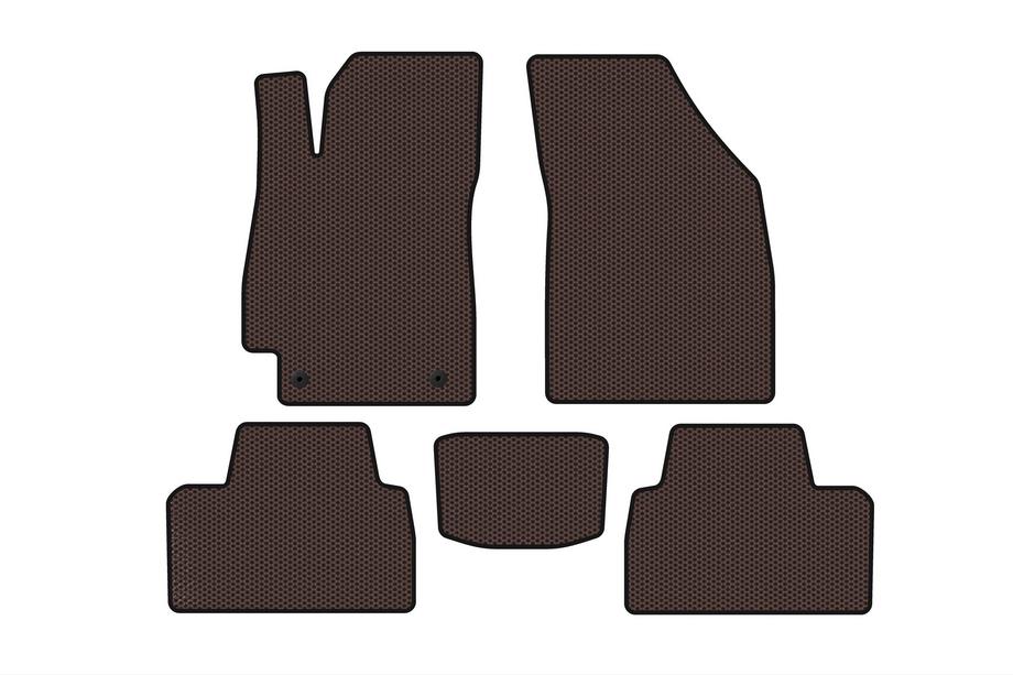 Daewoo Nubira 1997-1999 гг. Резиновые Коврики Carsuit (SD, Коричневые) Image