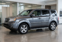 Honda Pilot 2008-2015 гг. Боковые Подножки Tayga Grey (2 шт., Алюминий) фото 1