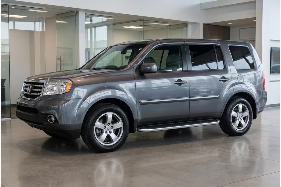 Honda Pilot 2008-2015 гг. Боковые Подножки Tayga Grey (2 шт., Алюминий) Image