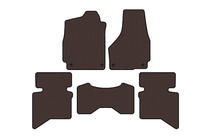 Dodge RAM (DS/DJ/D2) 2009–2024 гг. Резиновые коврики Carsuit (2009+, 5-местный/Двойная кабина, коричневый) фото 1