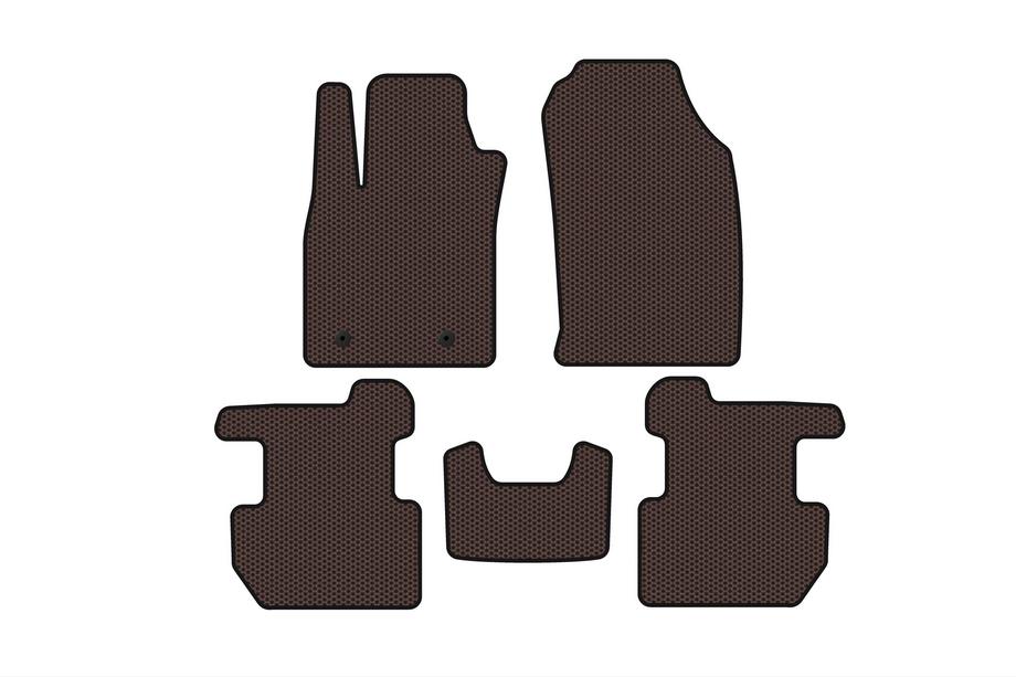 Ford Ecosport 2013-2022 гг. Резиновые Коврики Carsuit (2018-2022, Коричневые) Image
