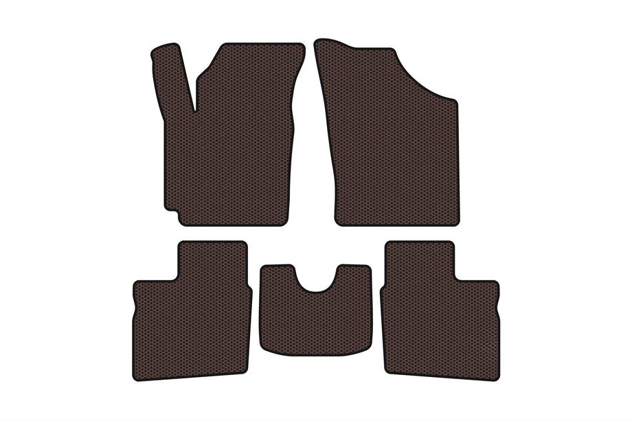 Geely CK-1 2005-2008 гг. Резиновые коврики Carsuit (2005-2009, SD, коричневые) Image