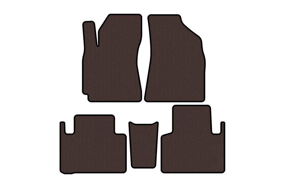 Geely Emgrand X7 2011- гг. Резиновые Коврики Carsuit (Коричневые) Image