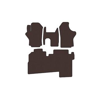 Резиновые коврики Carsuit (2004-2007, 2 ряда, 8-местный, коричневый) Hyundai H200, H1, Starex 1998-2007 гг. фото 1