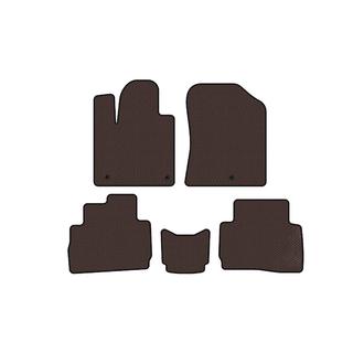 Резиновые коврики Carsuit (2020-2023, коричневые) Hyundai Santa Fe 4 2018-2023 гг. фото 1