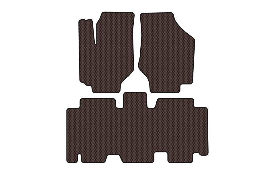 Hyundai Trajet 2000-2007 гг. Резиновые Коврики Carsuit (Коричневые) Image