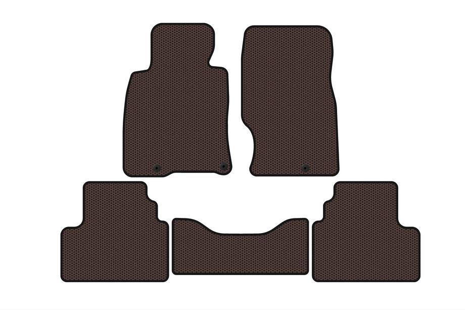 Infiniti G25/G35/37 (V36/CV36) 2006-2015 гг. Резиновые коврики Carsuit (G25-G35, SD, коричневый) Image