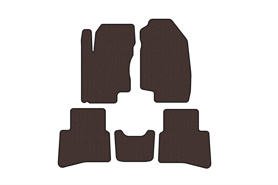 JAC S3 2014- гг. Резиновые Коврики Carsuit (Коричневые) Image