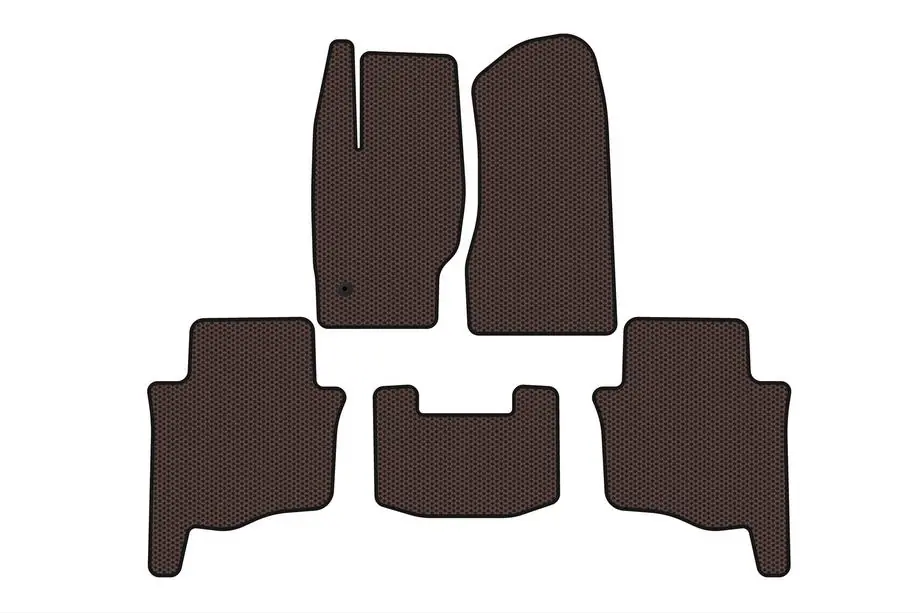 Jeep Grand Cherokee WK 2004-2010 гг. Резиновые Коврики Carsuit (Коричневые) Фото 1