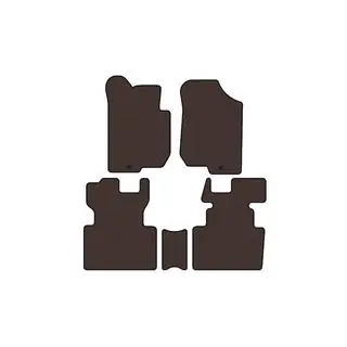Резиновые коврики Carsuit (2006-2012, 2 ряда, 7-местный, коричневый) фото 1