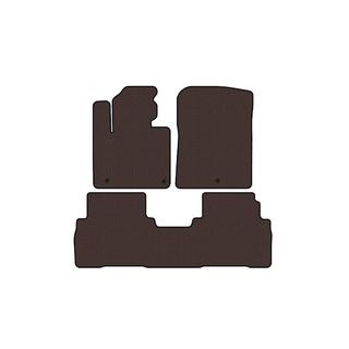 Резиновые коврики Carsuit (7-местный, коричневый) Kia Sorento III UM 2014-2020 гг. фото 1