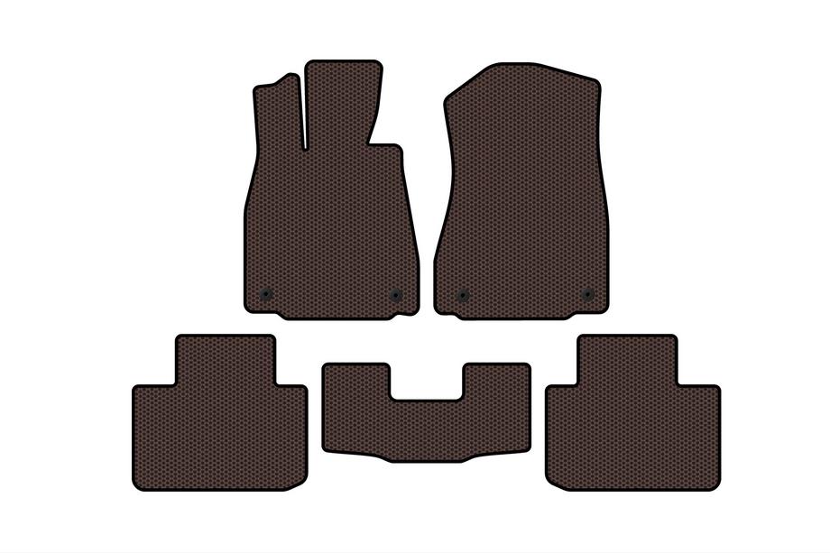 Lexus IS 2013- гг. Резиновые коврики Carsuit (2WD, коричневые) Image