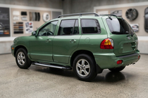 Hyundai Santa Fe 1 2000-2006 гг. Боковые Подножки Line (2 шт., Алюминий) фото 1