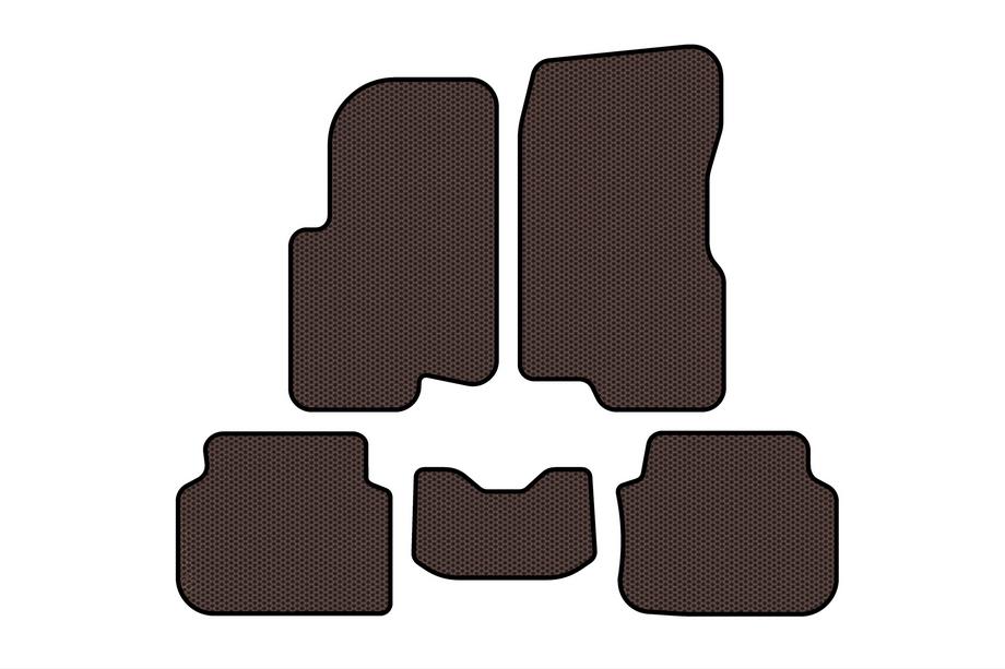 Smart 1998-2007 гг. Резиновые Коврики Carsuit (2003-2007, Forfour, Коричневый) Image