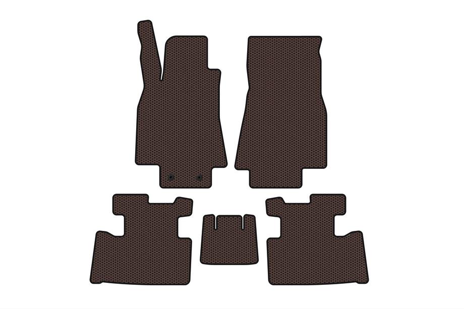 Mercedes A-class W169 2004-2012 гг. Резиновые коврики Carsuit (2004-2008, HB, 5-дверный, коричневый) Image