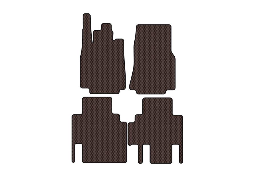 Mercedes Vaneo W414 2001-2005 гг. Резиновые Коврики Carsuit (Коричневые) Image