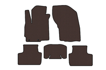 Mitsubishi ASX 2010-2023 гг. Резиновые Коврики Carsuit (2019-2023, Коричневые) фото 1