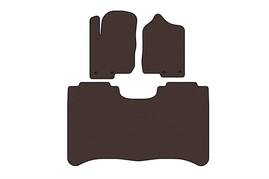 Nissan Titan 2004-2011 гг. Резиновые Коврики Carsuit (Коричневые) Фото 1