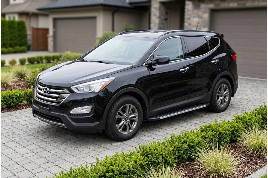 Hyundai Santa Fe 3 2012-2018 гг. Боковые Подножки Duru (2 шт., Алюминий) Image