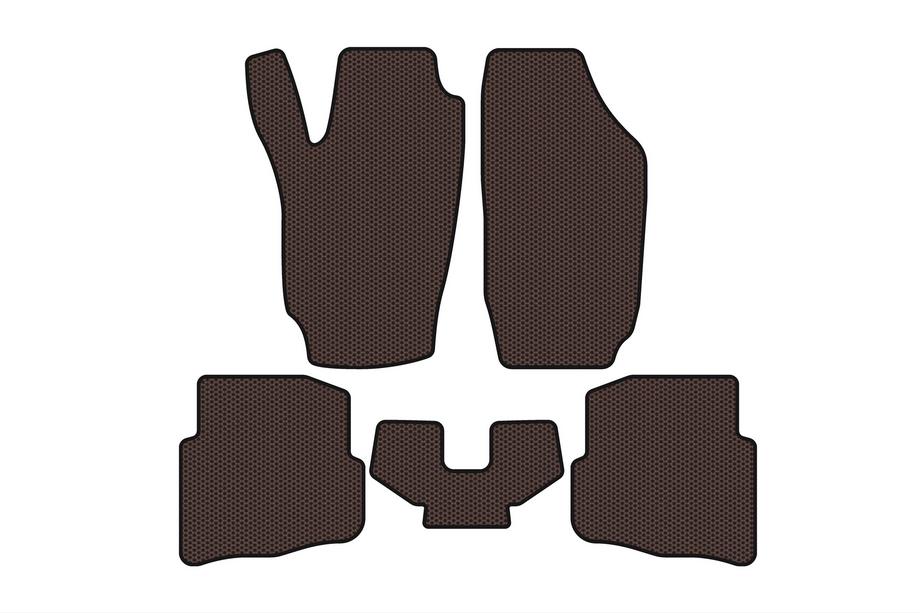 Seat Ibiza 2002-2009 гг. Резиновые Коврики Carsuit (Коричневые) Image