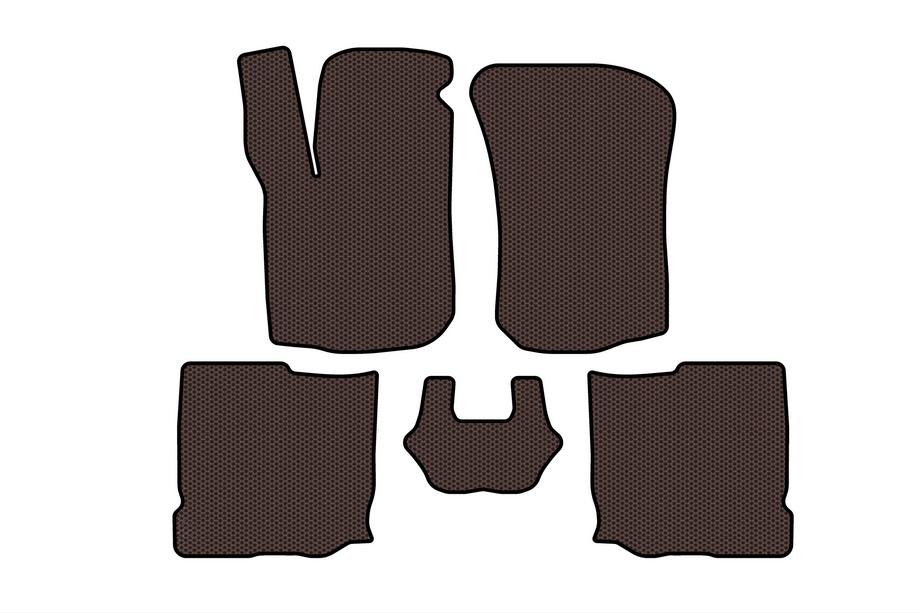 Seat Leon 1999-2005 гг. Резиновые коврики Carsuit (HB, 5-дверный, коричневый) Image