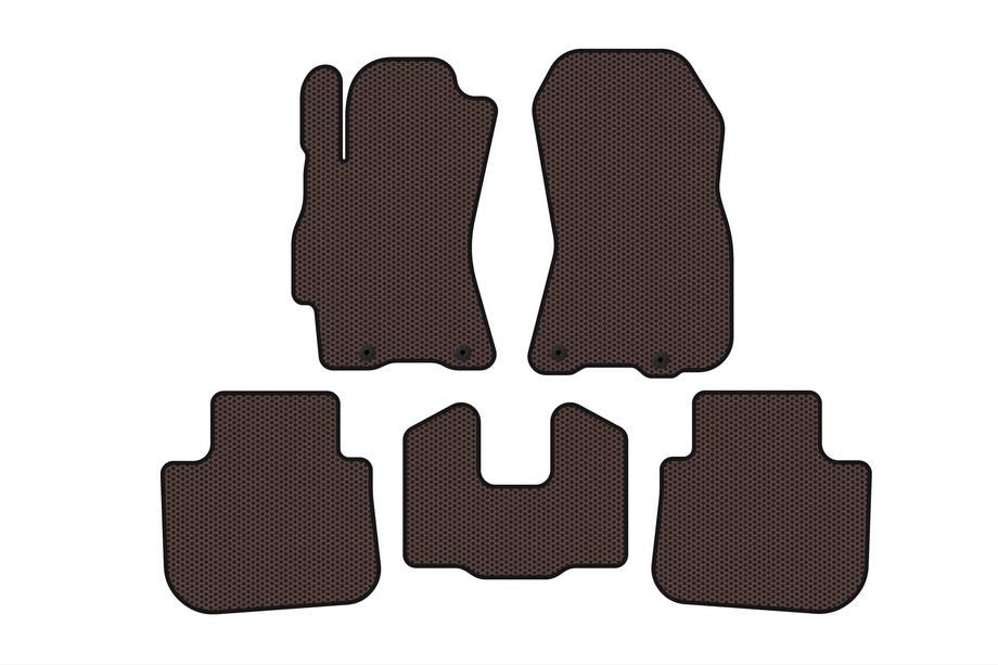 Subaru Outback 2009-2014 гг. Резиновые Коврики Carsuit (Коричневые) Image