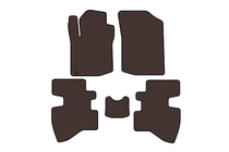 Toyota Aygo 2007-2014 гг. Резиновые коврики Carsuit (2007-2009, HB, 3-дверный, коричневый) фото 1