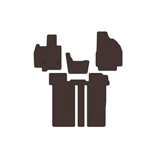 Резиновые коврики Carsuit (2 ряда, 6-местный, коричневый) Toyota Previa 2006-2019 гг. фото 1