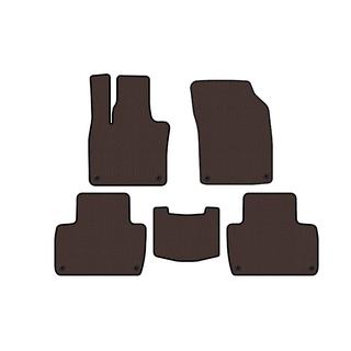 Резиновые коврики Carsuit (2 ряда, коричневые) Volvo XC90 2015- гг. фото 1