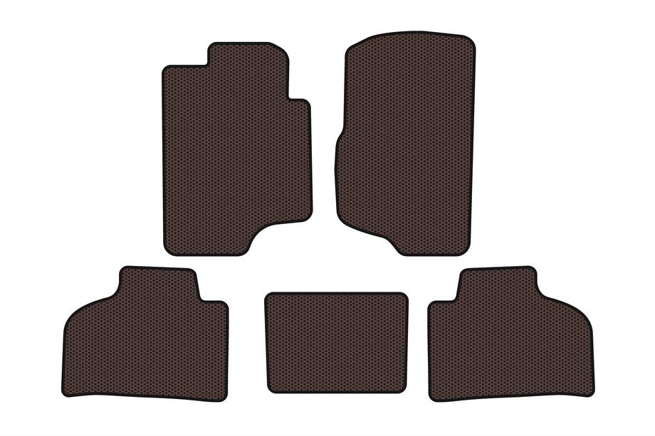 Chevrolet Silverado 2007-2013 гг. Резиновые Коврики Carsuit (Коричневые) Image