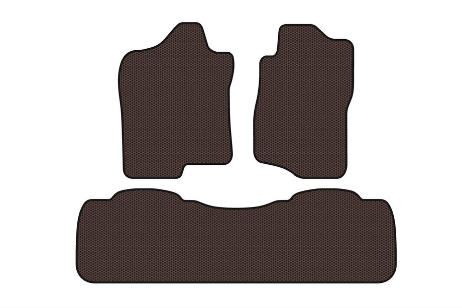 Chevrolet Suburban 2007-2014 гг. Резиновые Коврики Carsuit (Коричневые) Image